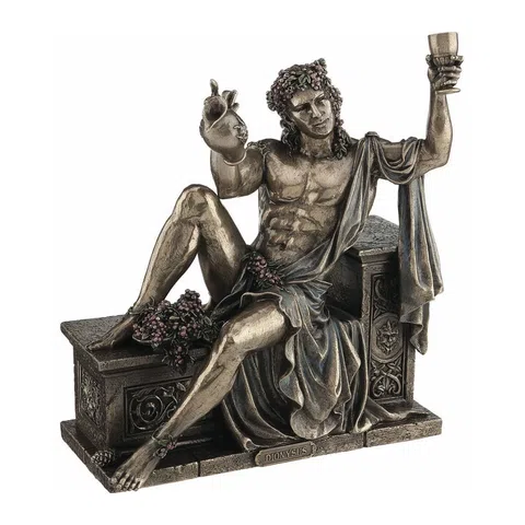 Dionysus — Greek Mythology — Bronze-Finish Statue – 25 cm – view 1