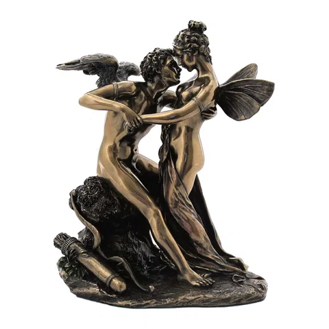 Eros and Psyche — Bronze Finish Statue, 17.5 cm – view 1
