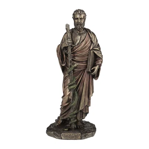 Hippocrates – Bronze-Finish Resin Statue – 26.5 cm – view 1