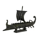 Small Ancient Greek Trireme – Bronze Sculpture – 14 cm