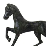 Standing Horse – Bronze Sculpture – 15 cm – Dark Green