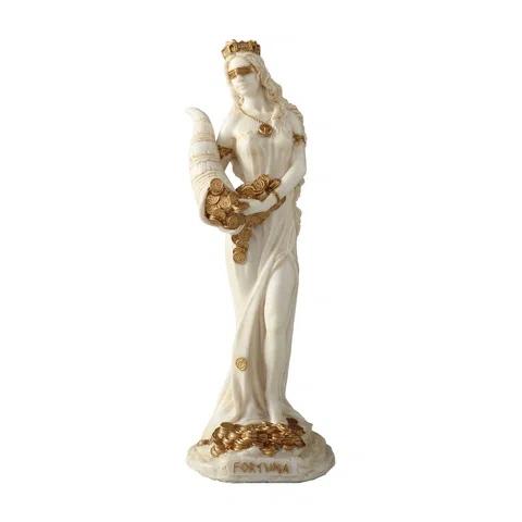 Fortuna — Goddess of Fortune — White Statue, 15.5 cm – view 1