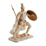 Hector, Trojan Warrior – White and Gold Resin Statue – 9.5 cm – view 4