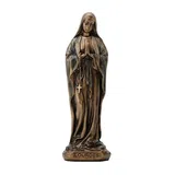 Our Lady of Lourdes – Bronze-Finish Resin Statue – 8.5 cm