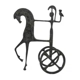 Athena's Chariot with Owl – Bronze Sculpture – 12 cm