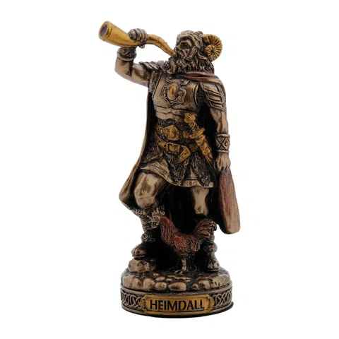 Heimdall — Norse Mythology — Bronze-Finish Statue – 8.5 cm – view 1