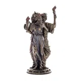 Hecate — The Triple Goddess — Bronze-Finish Statue – 21 cm – view 3