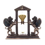 Hourglass with a Winged Lion — Bronze Finish Hourglass, 21 × 18 cm – view 3