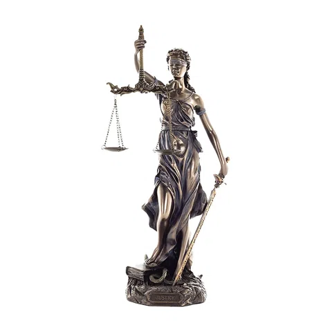 Themis — Goddess of Justice — Bronze-Finish Statue – 30 cm – view 1