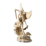 Archangel Michael — Vanquisher of the Demon — White Statue – 16 cm – view 3