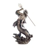 Poseidon — God of Olympus — Bronze-Finish Statue – 28.5 cm – view 2