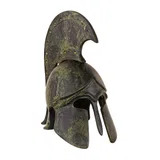 Studded Corinthian Helmet with Short Crest – 14 cm