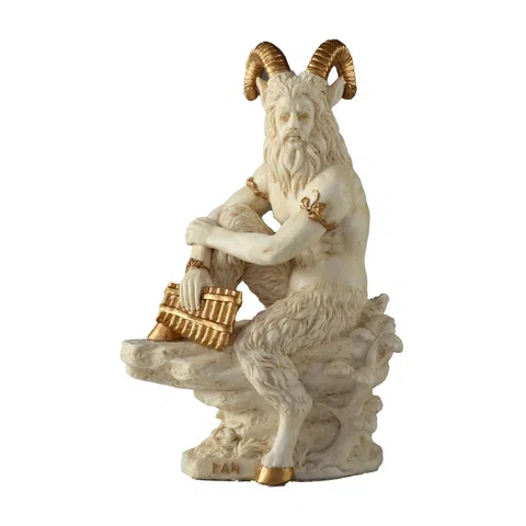 Pan — God of the Wild — White Statue, 15.5 cm – view 1