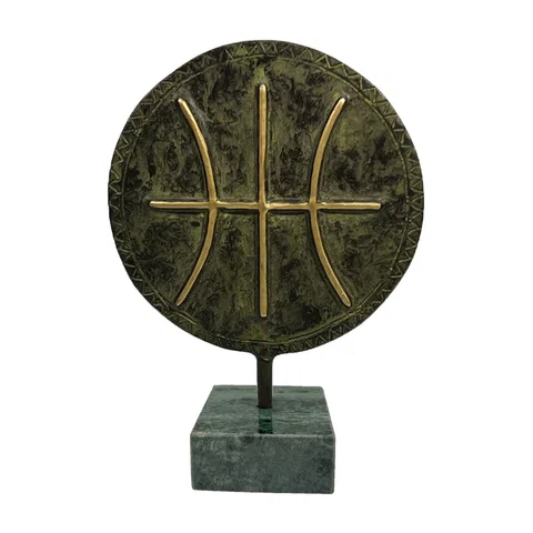 Decorative Shield with Delphic Epsilon – 21 cm – Dark Green