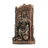 Santa Muerte on a Throne – Bronze-Finish Statue – 8.4 cm