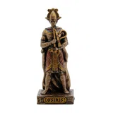 Osiris — Egyptian God — Bronze-Finish Statue, 8.5 cm