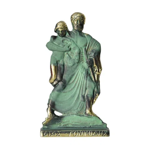 Zeus and Ganymede Statue by Bronze Pavlakis