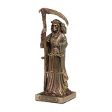 Santa Muerte Altar – Bronze-Finish Resin – 10 cm – view 2
