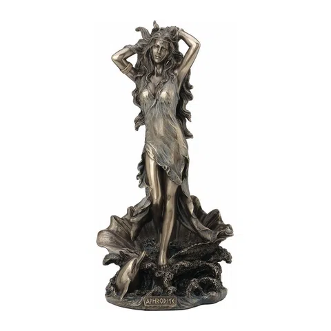 Aphrodite — Goddess of Love — Bronze Finish Statue, 29 cm – view 1