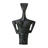 Triangular Cycladic Bust – Bronze Sculpture – 16 cm
