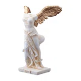 Nike – The Winged Goddess – White and Gold Statue – 14 cm – view 2