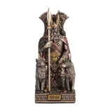 Odin – Bronze-Finish Resin Statue – 9 cm