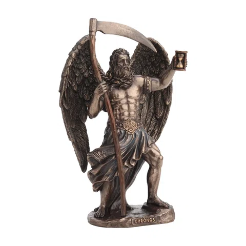 Chronos — Greek Mythology — Bronze-Finish Statue – 18.5 cm – view 1