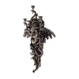 Medusa Wall Candle Holder — Bronze-Finish Candle Holder, 61.5 × 50 cm – view 2