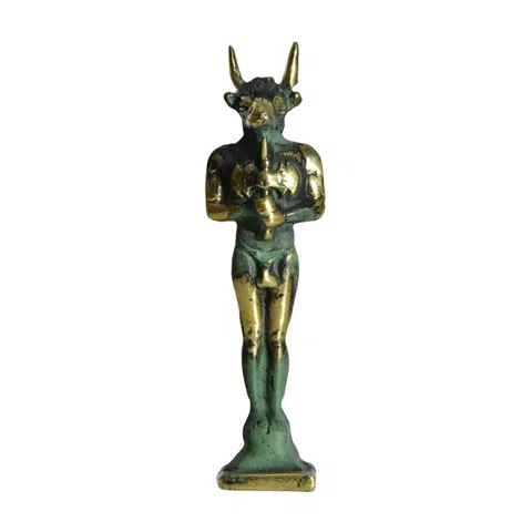 Brass Minotaur Statue by Bronze Pavlakis