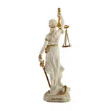 Themis, Goddess of Justice – White Statue – 16.5 cm – view 4