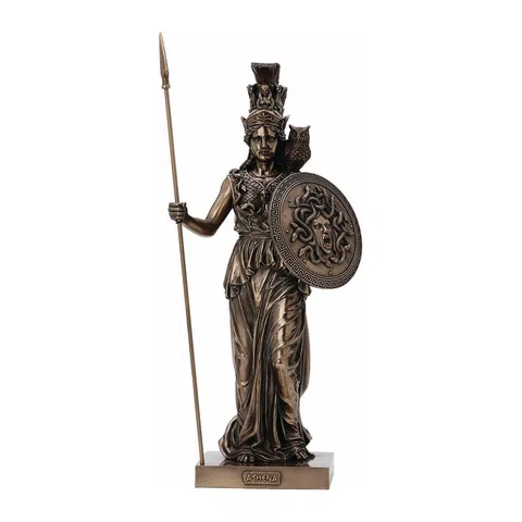 Athena — Goddess of Wisdom and War — Bronze Finish Statue, 50 cm – view 1