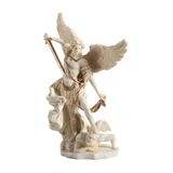 Archangel Michael — Vanquisher of the Demon — White Statue – 16 cm