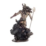 Poseidon — Olympian God — Bronze-Finish Statue, 30 cm – view 2