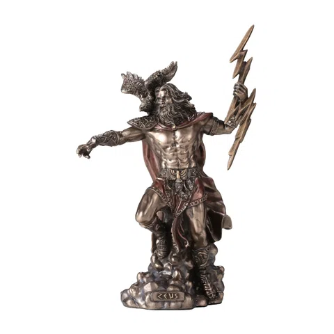 Zeus — God of the Sky — Bronze-Finish Statue, 19 cm – view 1