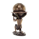 Atlas, Titan of Greek Mythology – Bronze-Finish Resin Statue – 23.5 cm – view 3