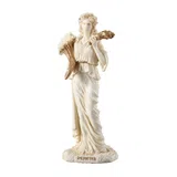 Demeter — Goddess of the Harvest — White Statue, 15 cm – view 4