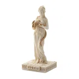 Hygieia, Goddess of Health – White Statue – 9.2 cm – view 2