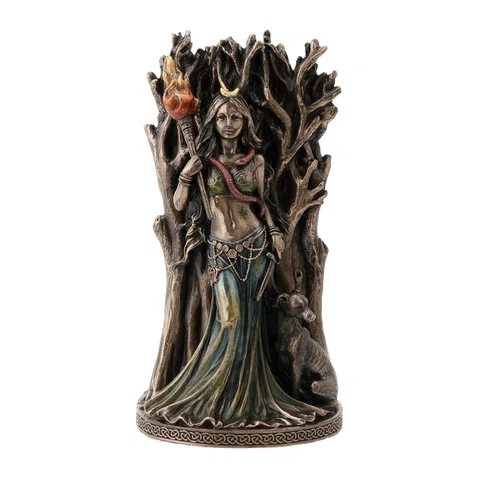 Hecate — Bronze-Finish Statue – 30 cm – view 1