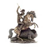 Saint George and the Dragon – Bronze-Finish Statue – 31.5 cm – view 3