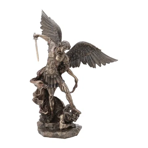 Archangel Michael — Bronze-Finish Statue, 15 cm – view 1