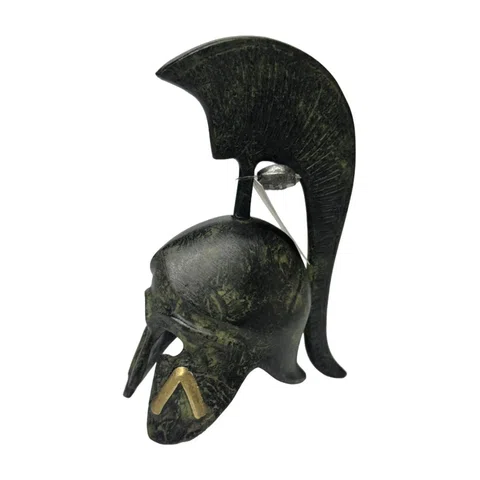 Spartan Helmet with Lambda – 13 cm – Dark Green