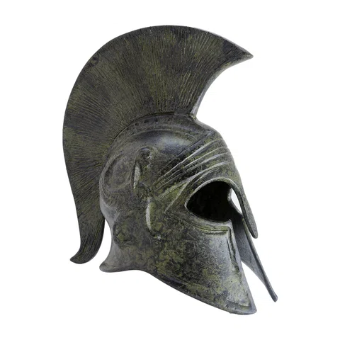 Corinthian Helmet with Sphinx – 18 cm – Dark Green