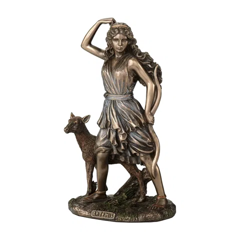 Artemis — Goddess of Hunting — Bronze-Finish Statue, 16.5 cm – view 1