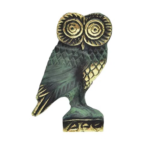 Owl Relief C by Bronze Pavlakis