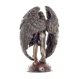 Fallen Angel — Mortal Embrace — Bronze-Finish Statue, 25 cm – view 3
