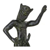 Satyr – Solid Bronze Sculpture – 20 cm – Dark Green