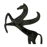 Pegasus – Flat Bronze Sculpture – 19 cm – Dark Green