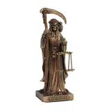 Santa Muerte Altar – Bronze-Finish Resin – 10 cm – view 3