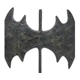 Minoan Sacred Double Axe – Decorative Sculpture – 15 cm – Dark Green