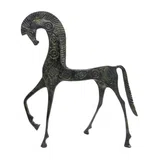 Geometric Horse with Lowered Head – Sculpture – 25 cm